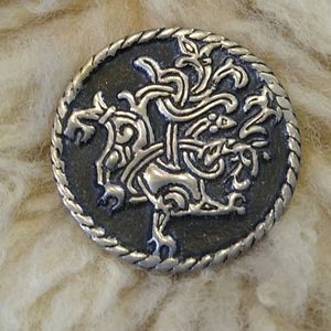 Pewter Brooch